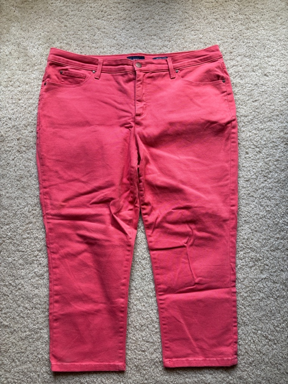 Charter Club Coral Cropped Stretch Jeans